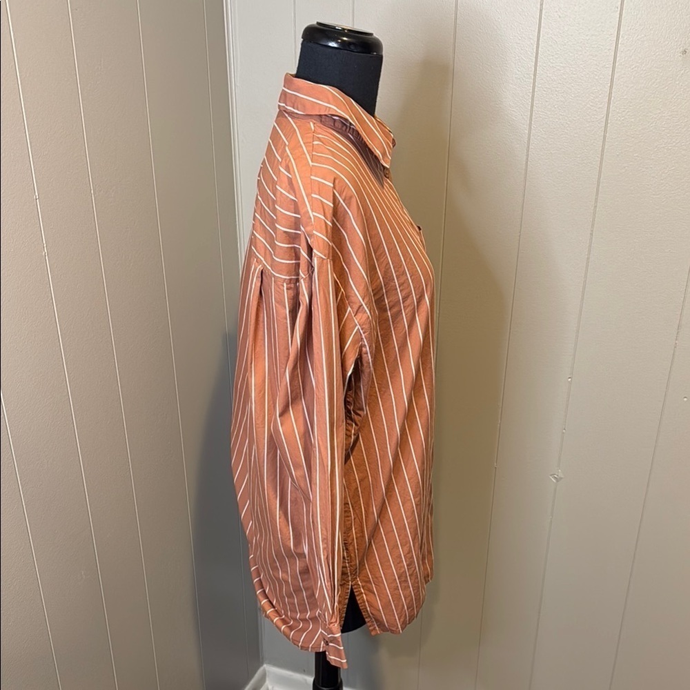 E A New Day Target Women’s Small Striped Button Down Shirt - Picture 3 of 5